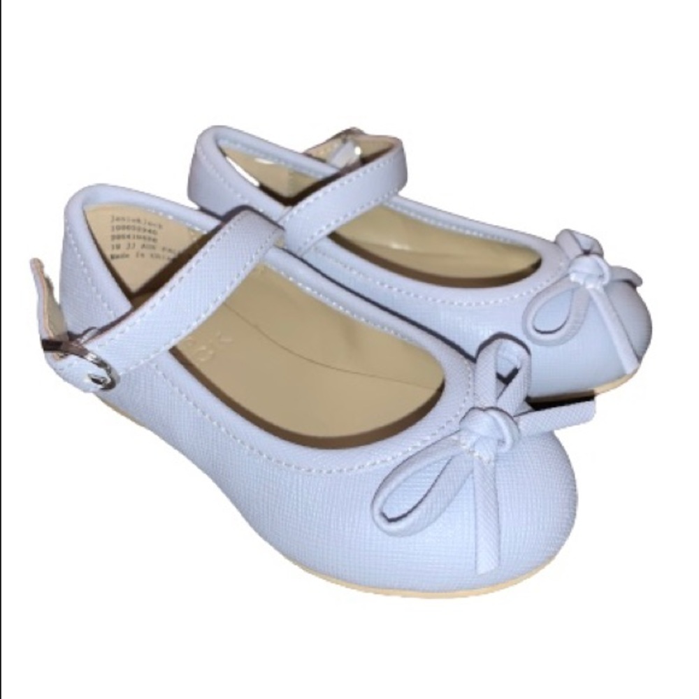 Janie and Jack Baby Blue Mary Janes size 4